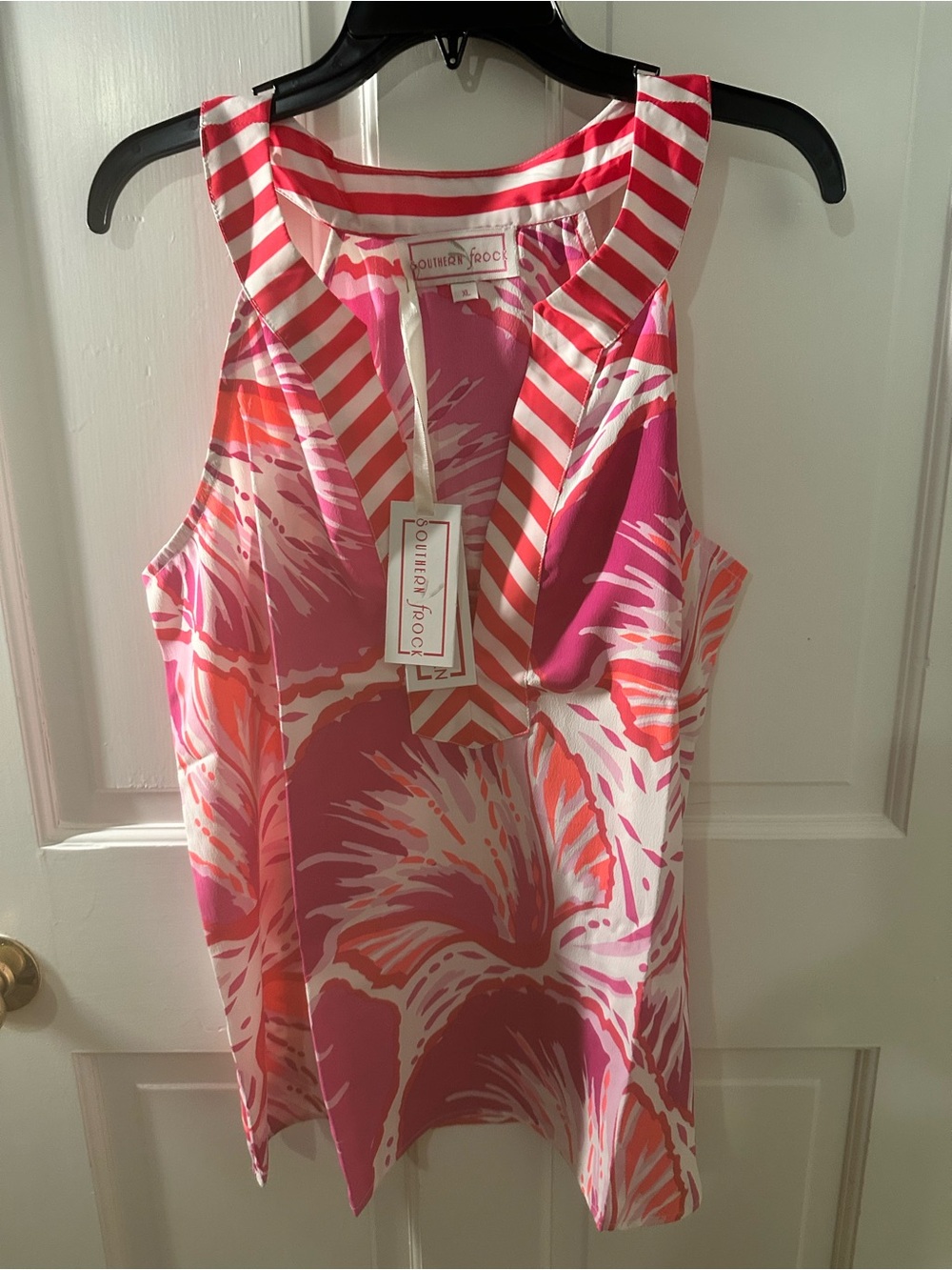 Southern Frock Pink & Coral Floral Blouse